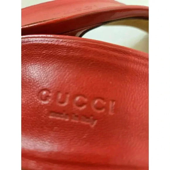 Gucci Patent Leather Slides Size 10B - Picture 7 of 8